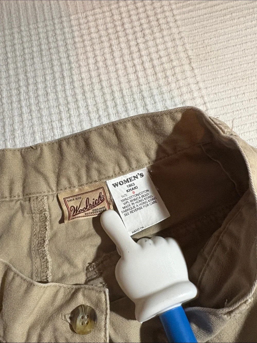 Woolrich High-Rise Women's Casual Khaki Shorts